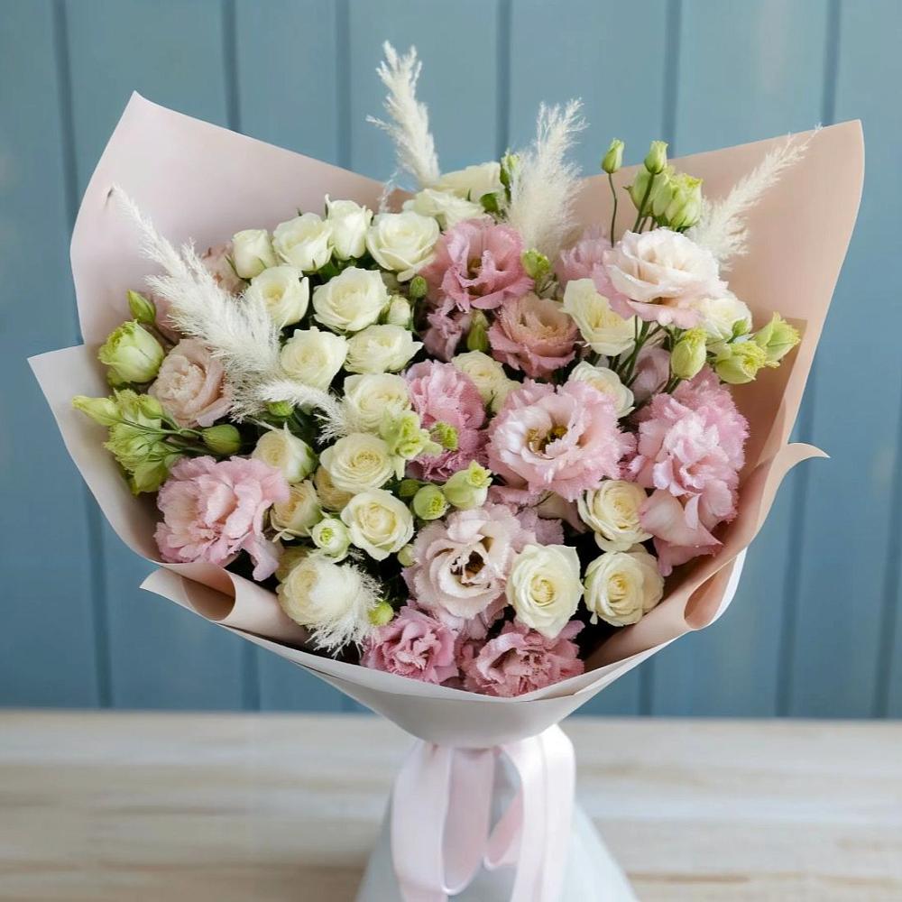 Букет цветов из: Альстромерии и Розы в Васютино