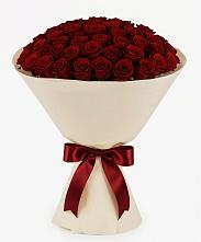 Букет 101 Бордовая роза Блэк Бакарра в Васютино
