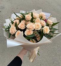 Букет Кремовые розы Латте в Васютино