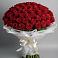Букет 101 Красная роза Блэк Мэджик в Васютино