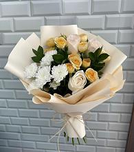 Букет цветов из:  Розы и Хризантемы в Васютино