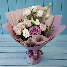 Букет цветов из:  Розы и Лизиантусы в Васютино