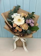 Букет цветов из:  Герберы и Хризантемы в Васютино