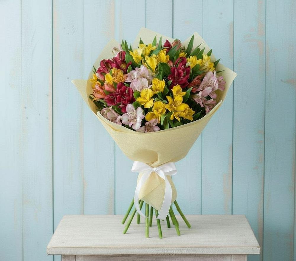 Букет цветов из: Альстромерии в Васютино