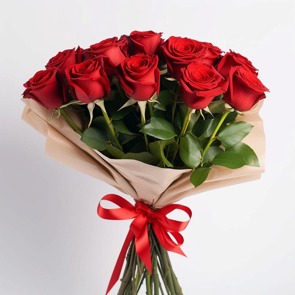 Букет 11 Красных роз Эдлесс Лав в Васютино